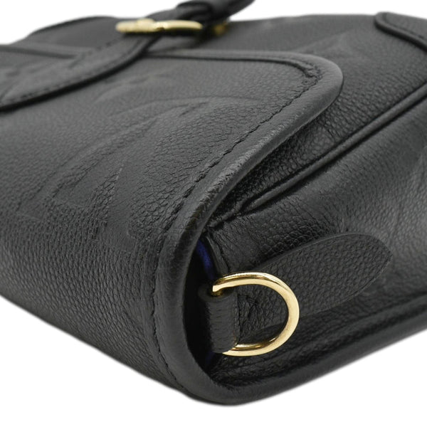 LOUIS VUITTON Empreinte Leather Crossbody Bag Black upper right corner look