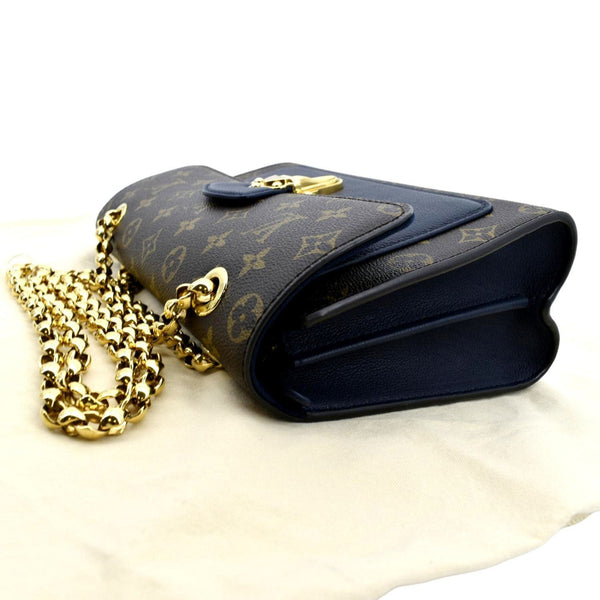 LOUIS VUITTON Victoire Monogram Canvas Crossbody Bag Navy Blue