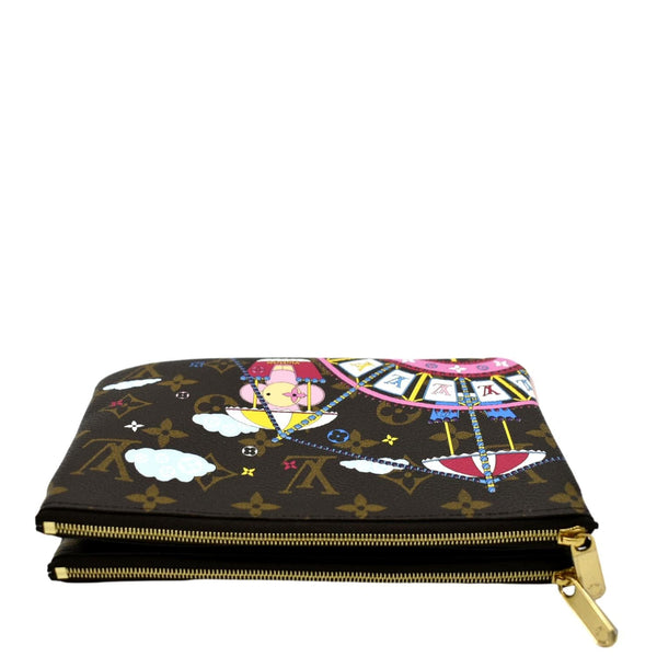 LOUIS VUITTON Vivienne Pochette Monogram Canvas Chain Crossbody Bag Brown