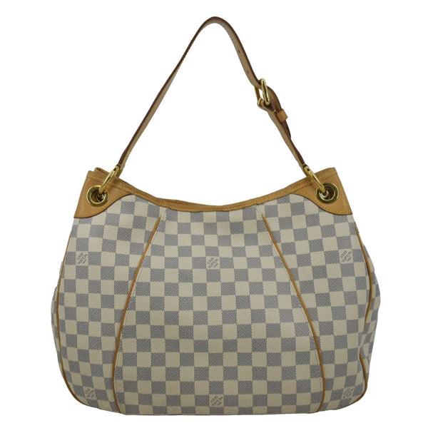 LOUIS VUITTON Galliera PM Damier Azur Shoulder Hobo Bag White