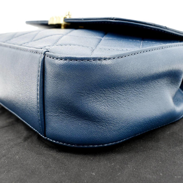 Chanel Infinity Chain Quilted Leather Crossbody Bag - Right Side