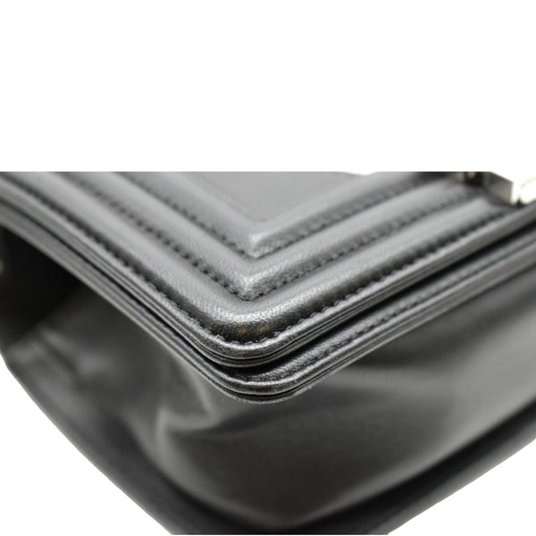 Chanel Boy Chevron Leather Holographic Crossbody Bag - Bottom Left