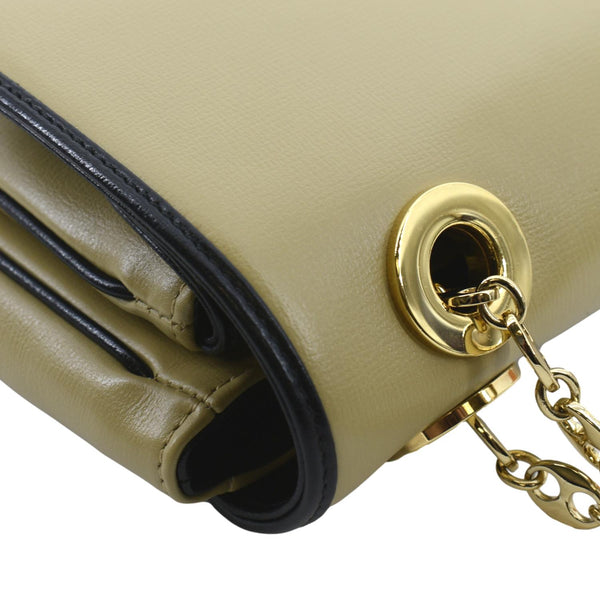 GUCCI Linea Marina Small Leather Chain Shoulder Bag Beige 576421