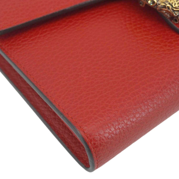 GUCCI Dionysus Mini Calfskin Leather Wallet on Chain Red 401231