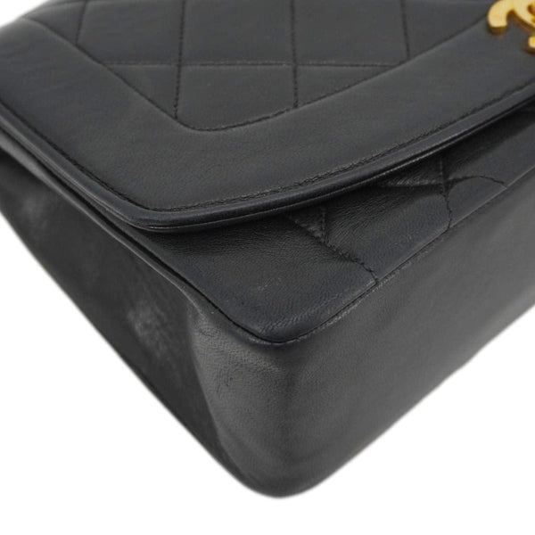 CHANEL Diana Flap Quilted Leather Shoulder Bag Black
