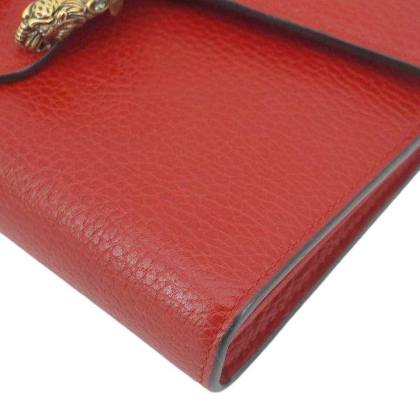 GUCCI Dionysus Mini Calfskin Leather Wallet on Chain Red 401231