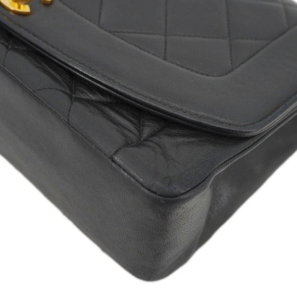 CHANEL Diana Flap Quilted Leather Shoulder Bag Black