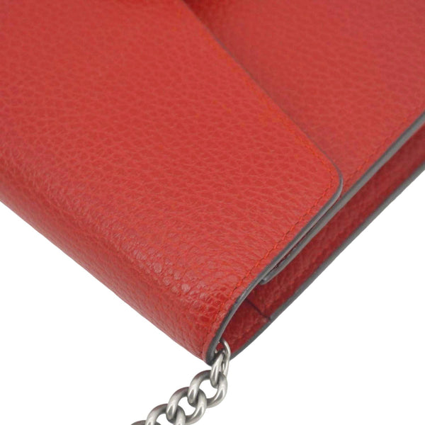 GUCCI Dionysus Mini Calfskin Leather Wallet on Chain Red 401231