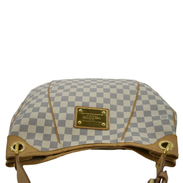 LOUIS VUITTON Galliera PM Damier Azur Shoulder Hobo Bag White
