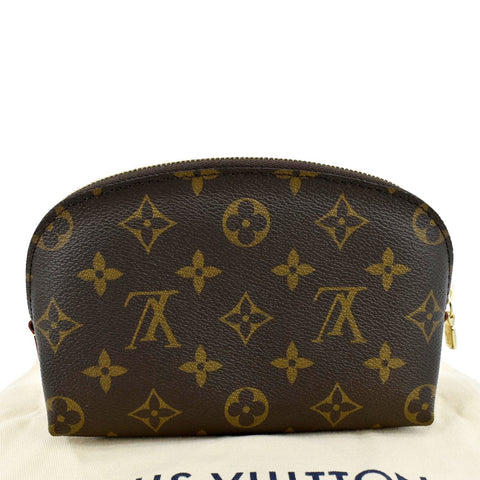 LOUIS VUITTON PM Monogram Canvas Cosmetic Pouch Brown