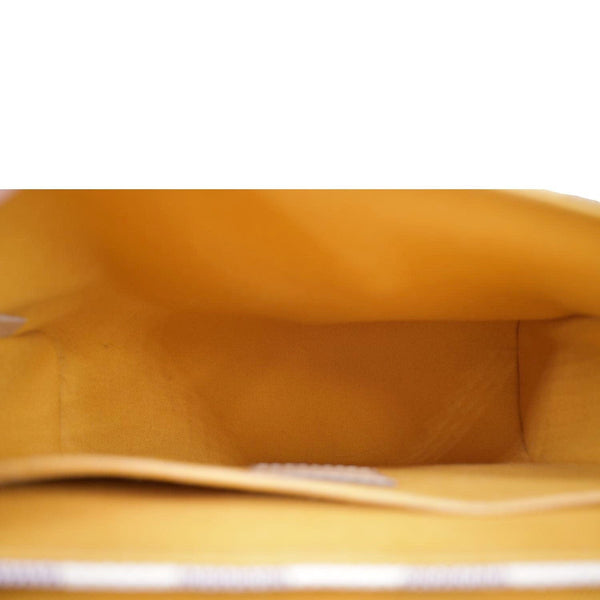 LOUIS VUITTON Croisette Damier Azur Satchel Crossbody Bag White