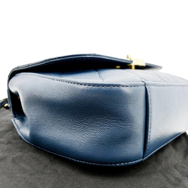 Chanel Infinity Chain Quilted Leather Crossbody Bag - Left Side