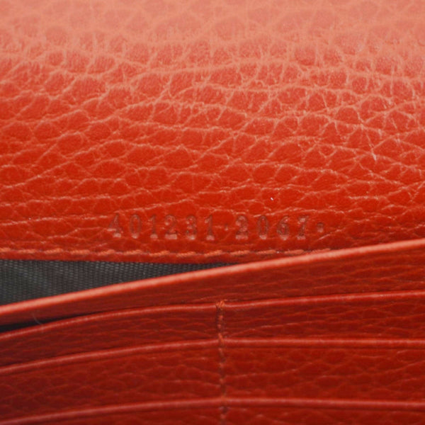 GUCCI Dionysus Mini Calfskin Leather Wallet on Chain Red 401231