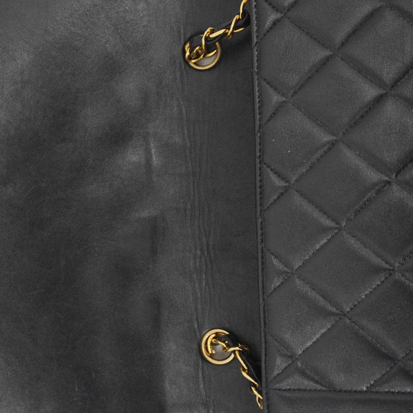 CHANEL Diana Flap Quilted Leather Shoulder Bag Black