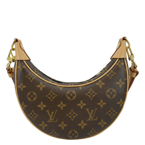 LOUIS VUITTON Loop Monogram Canvas Baguette Bag Brown