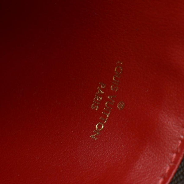 LOUIS VUITTON Felicie Zippered Damier Ebene Insert Pouch Brown