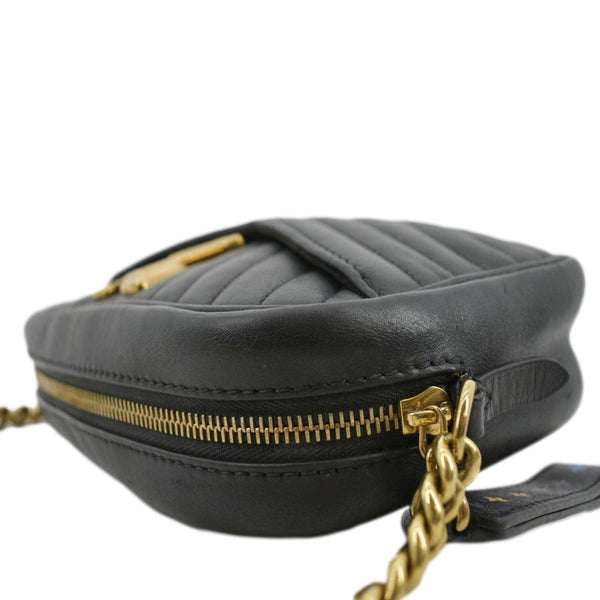 LOUIS VUITTON New Wave Quilted Leather Camera Bag Black