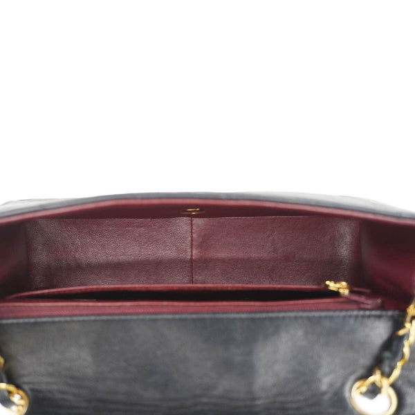 CHANEL Diana Flap Quilted Leather Shoulder Bag Black