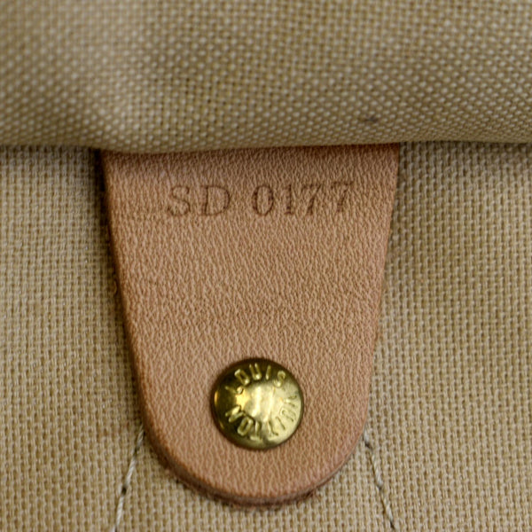 LOUIS VUITTON Speedy 30 Damier Azur Satchel Bag White