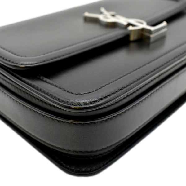 YVES SAINT LAURENT Solferino Medium Leather Shoulder Bag Black