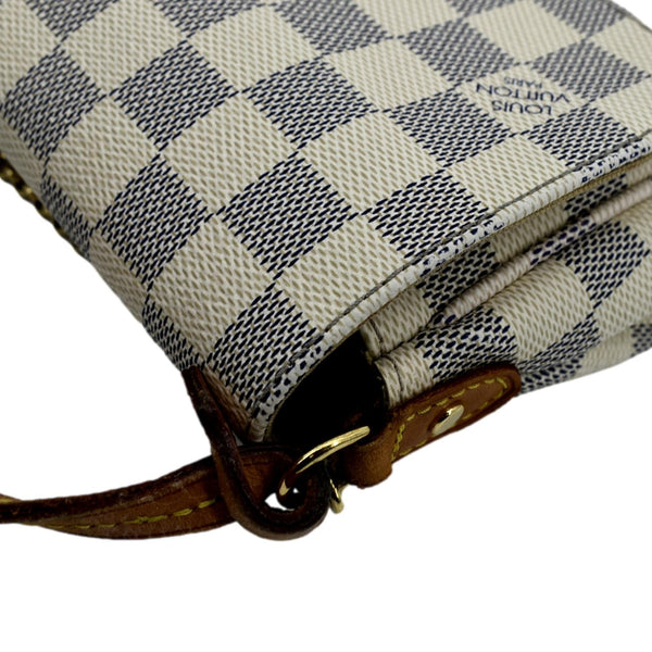 LOUIS VUITTON Favorite MM Damier Azur Crossbody Bag White