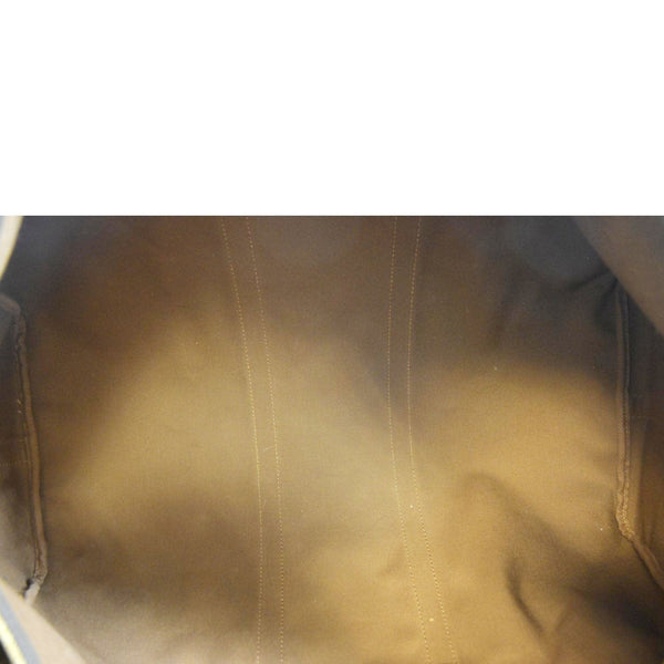 LOUIS VUITTON Keepall Bandouliere 55 Monogram Canvas Travel Bag Brown