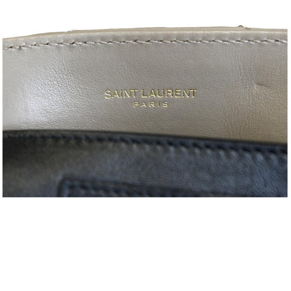 YVES SAINT LAURENT Small Loulou Quilted Leather Crossbody Bag Dark Beige