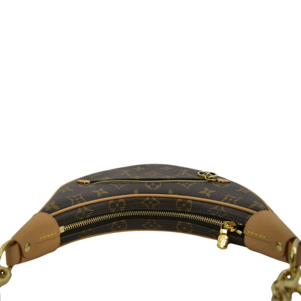 LOUIS VUITTON Loop Monogram Canvas Baguette Bag Brown