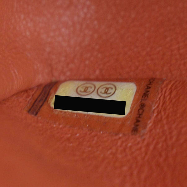 CHANEL Classic Medium Double Flap Quilted Leather Shoulder Bag Red