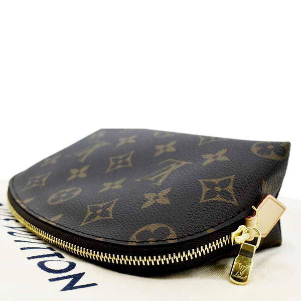 LOUIS VUITTON PM Monogram Canvas Cosmetic Pouch Brown