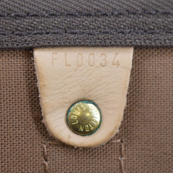 LOUIS VUITTON Keepall Bandouliere 55 Monogram Canvas Travel Bag Brown