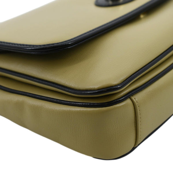 GUCCI Linea Marina Small Leather Chain Shoulder Bag Beige 576421