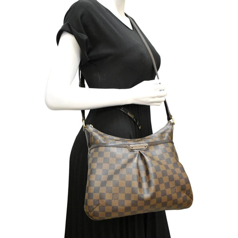 LOUIS VUITTON Bloomsbury PM Damier Ebene Crossbody Bag Brown