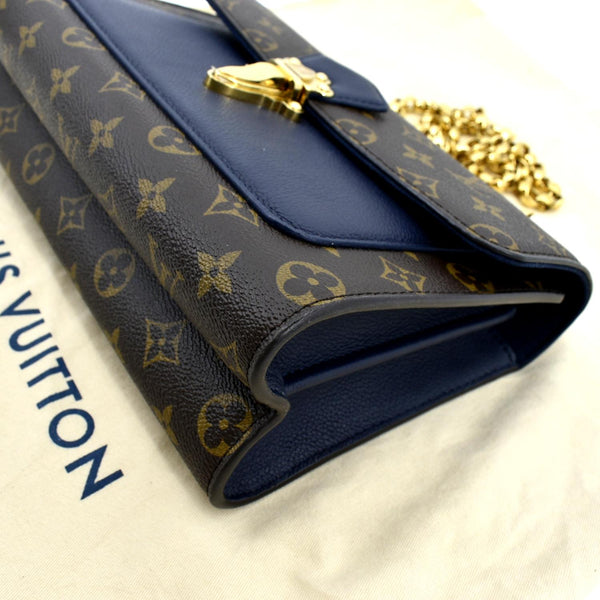 LOUIS VUITTON Victoire Monogram Canvas Crossbody Bag Navy Blue