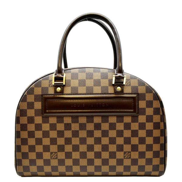 LV Nolita Damier Ebene Canvas Satchel Bag Brown
