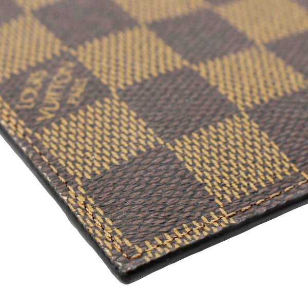 LOUIS VUITTON Felicie Zippered Damier Ebene Insert Pouch Brown