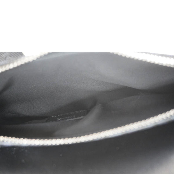 CHRISTIAN DIOR Diamond Canvas Saddle Crossbody Bag Black