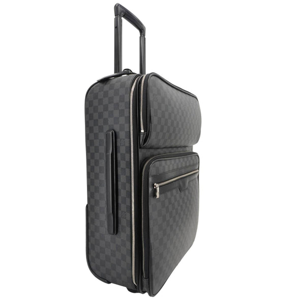 LOUIS VUITTON Pegase 55 Damier Graphite Business Suitcase Travel Bag Black