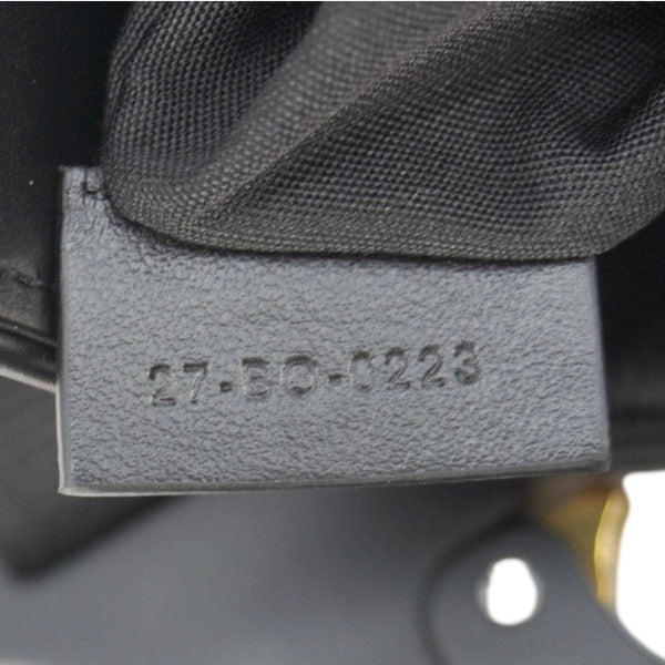 CHRISTIAN DIOR Diamond Canvas Saddle Crossbody Bag Black