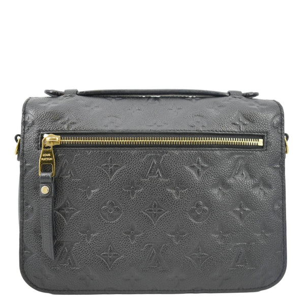 LOUIS VUITTON Metis Pochette Empreinte Leather Crossbody Bag Black