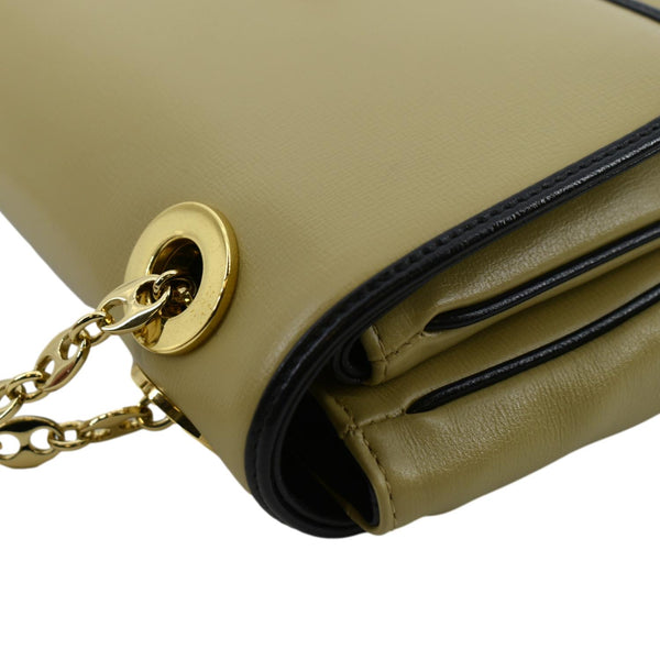 GUCCI Linea Marina Small Leather Chain Shoulder Bag Beige 576421