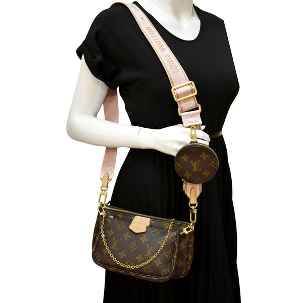 LOUIS VUITTON Multi Pochette Accessoires Monogram Canvas Shoulder Bag Brown