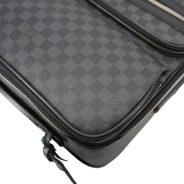 LOUIS VUITTON Pegase 55 Damier Graphite Business Suitcase Travel Bag Black