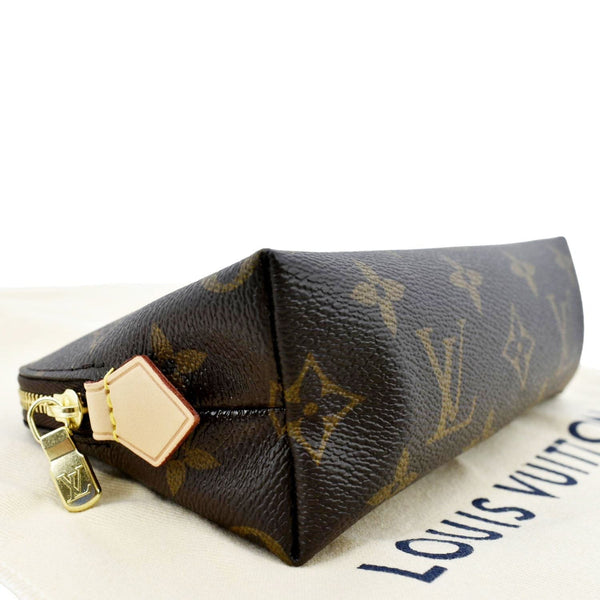 LOUIS VUITTON PM Monogram Canvas Cosmetic Pouch Brown