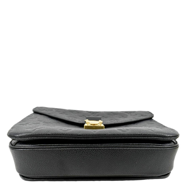 LOUIS VUITTON Metis Pochette Empreinte Leather Crossbody Bag Black