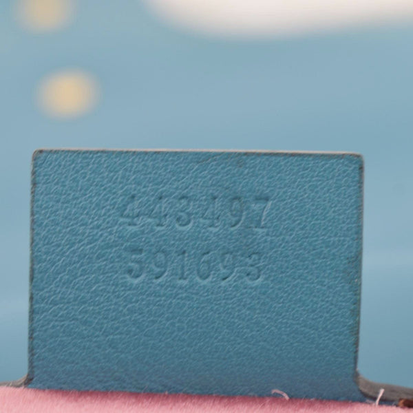 GUCCI GG Marmont Small Velvet Shoulder Bag - Turquoise