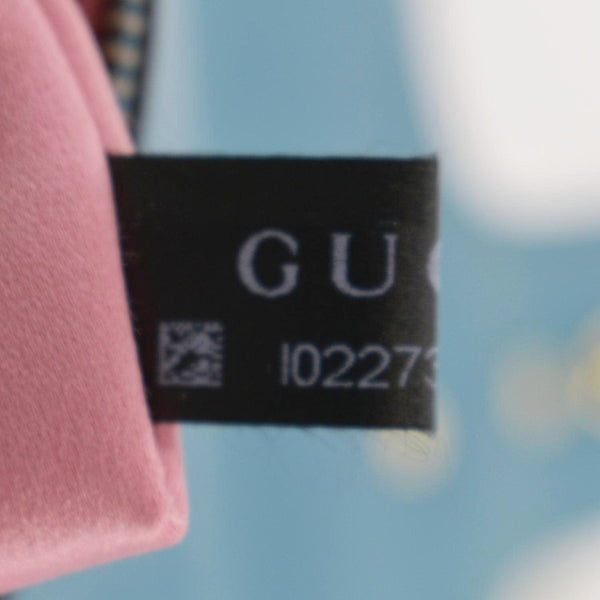 GUCCI GG Marmont Small Velvet Shoulder Bag - Turquoise