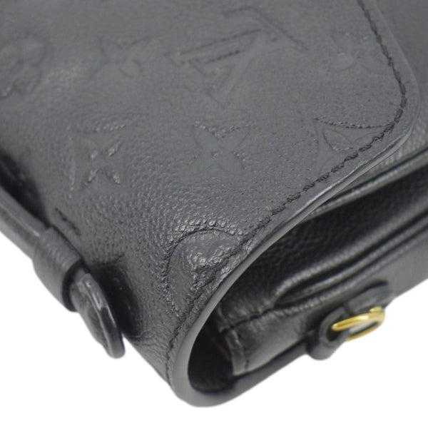 LOUIS VUITTON Metis Pochette Empreinte Leather Crossbody Bag Black