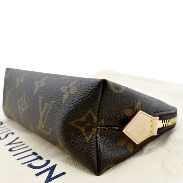 LOUIS VUITTON PM Monogram Canvas Cosmetic Pouch Brown