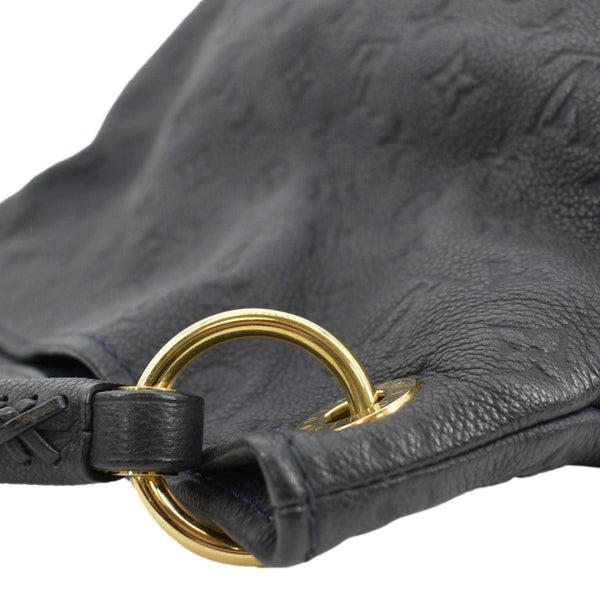 LOUIS VUITTON Artsy MM Empreinte Leather Hobo Bag Black